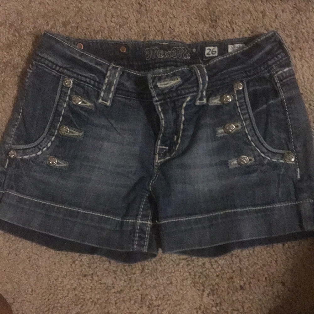 Miss me blue jean shorts